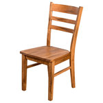 Sunny Designs - Sedona Ladder Back Chair, Without Cushion - The Sedona Ladder-Back Side Dining Chair from Sunny Designs, Inc. features high-quality oak construction in a warm rustic finish. Its clean lines and simplicity lend it a classic, homespun feel that's perfect for your traditional, farmhouse or craftsman home.