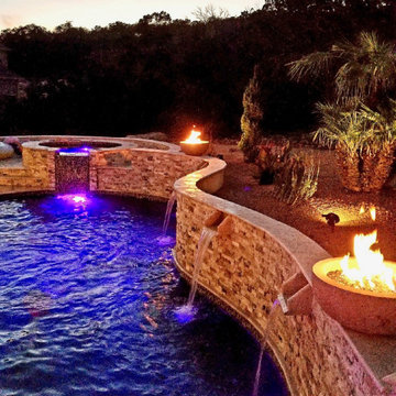 water wall pool