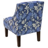 Misty Swoop Arm Chair, Mum Blue Ground