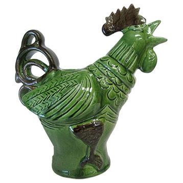 "Adopt Remi The Rooster" | Decorative Home Decor Hunter Green, Large