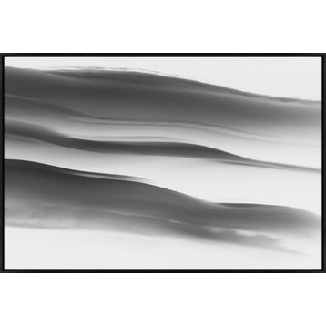 54x36 Lenticular Clouds XIII, Framed Artwork, Black