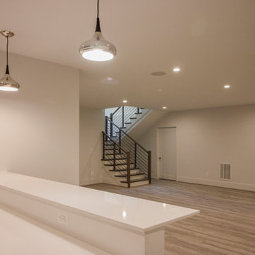 Project #79 | Minimalist Staircase with Black Horizontal Rods