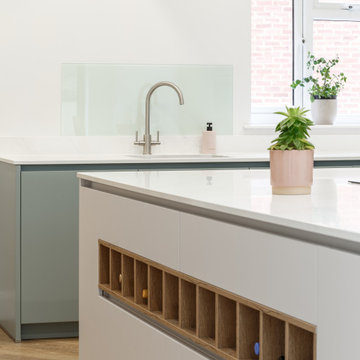 Kitchen Diner Featuring Soft Colours and Warmth in Leeds