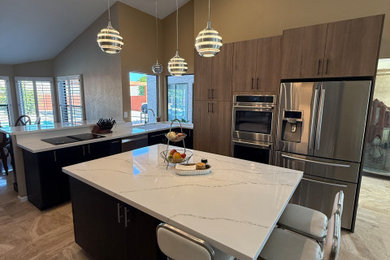 Example of a trendy kitchen design in Phoenix