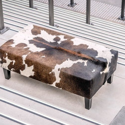 Cowhide Ottomans - Footstools And Ottomans