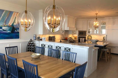 Example of a transitional kitchen design in Milwaukee