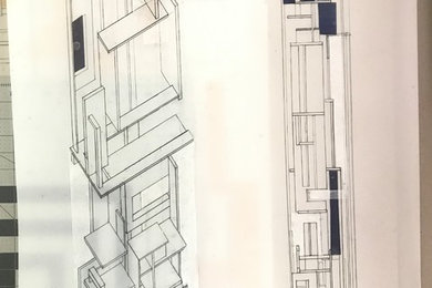 Design 1 Final Drawing - Axonometric and Section