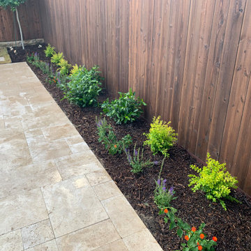Pool Landscaping & Travertine Walking Path