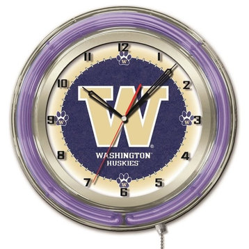 Washington 19" Neon Clock