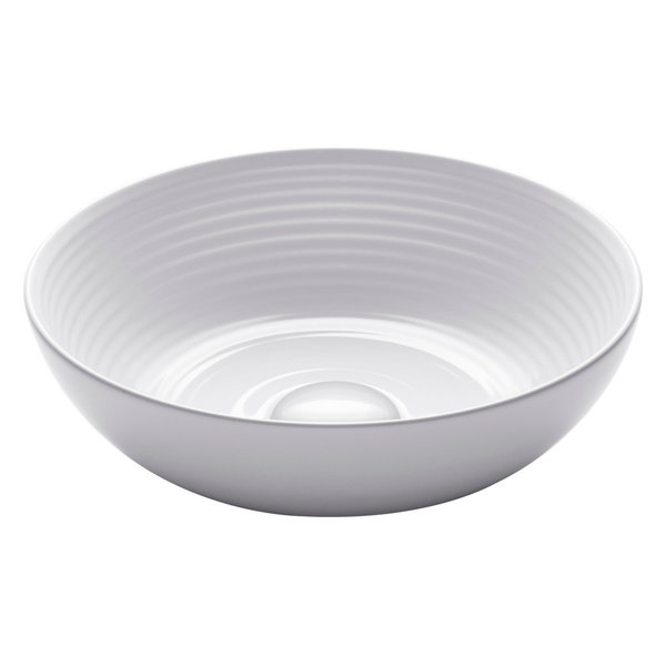Viva Ceramic Round Vessel Bathroom Sink, White