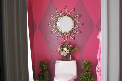Inspiration for a powder room remodel in New York
