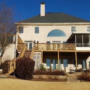 Canton, GA Gable Roof Porch & Deck