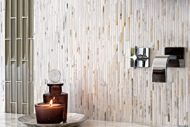 Example of a trendy bathroom design in Providence