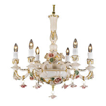chandelier and sconce