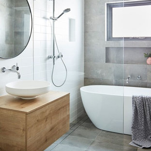 75 Beautiful Freestanding Bathtub With Laminate Countertops