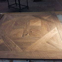 Walnut Bordeaux Pattern- Custom Hand-scraped - Hardwood Flooring