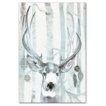 DDCG - Whimsical Watercolor Reindeer Canvas Wall Art, Unframed, 12"x18" - Spread holiday cheer this Christmas season by transforming your home into a festive wonderland with spirited designs. This Whimsical Watercolor Reindeer Canvas Print Wall Art makes decorating for the holidays and cultivating your Christmas style easy. With durable construction and finished backing, our Christmas wall art creates the best Christmas decorations because each piece is printed individually on professional grade tightly woven canvas and built ready to hang. The result is a very merry home your holiday guests will love.