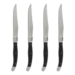 Schmidt Brothers Cutlery Zebra Wood 4-Pc. Jumbo Steak Knife Set