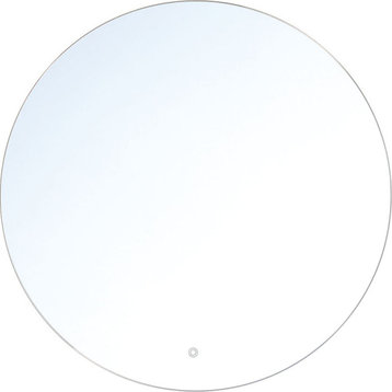 Round Edge-Lit Led Mirror - Clear, Small
