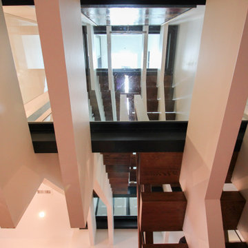 Project #68 | Ultra-Modern Staircase with Glass Landings