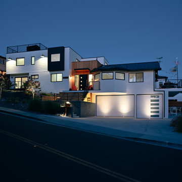 black + white beach house / san clemente