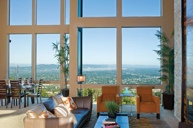 Minimalist living room photo in Los Angeles