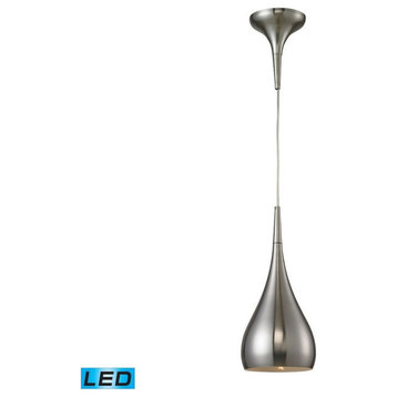 -9.5W 1 LED Mini Pendant in Modern/Contemporary Style-14 Inches tall and 6