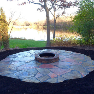 Stone Fire Pit Patio