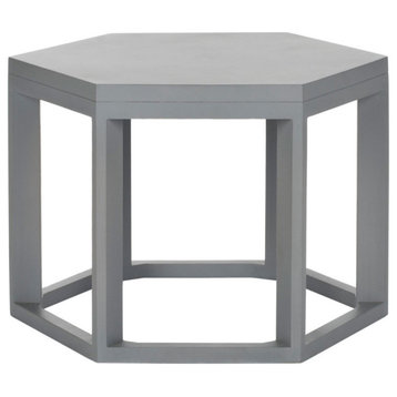 Sharon End Table Pearl Blue Gray