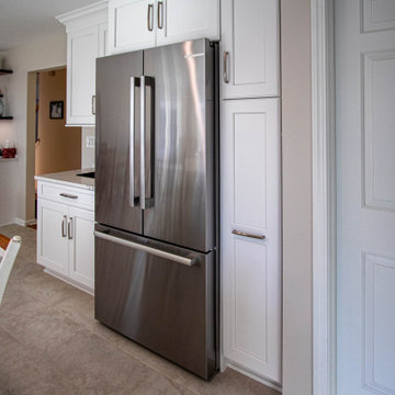 Greenfield Cabinetry White Kitchen, Office Area and Pantry Storage