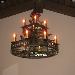 Hand Made Iron Chandelier - Chandeliers
