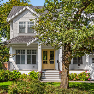 Siding Installation - James Hardie Shakes & Shingles in Pearl Grey