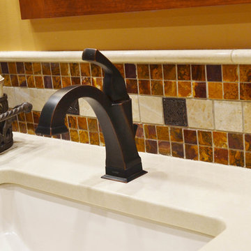 Pull & Replace Master Bathroom Remodel - Sink & Backsplash Detail