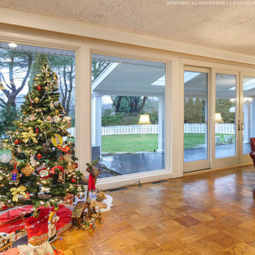 Beautiful Christmas Tree in Front of New Windows and Doors - Renewal by Andersen