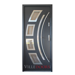 Modern Front Entry Door. Hurricane impact entry door - Front Doors