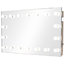 Wide Hollywood 18-Bulb Wall Mirror, Daylight, 100x60 cm