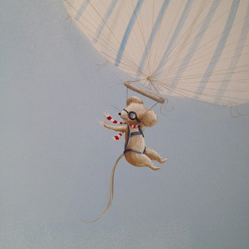 Sky Mural Boy Nursery 2