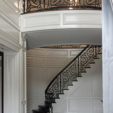 Project #74 | Circular Staircase with Hand-Forged Metal Panels