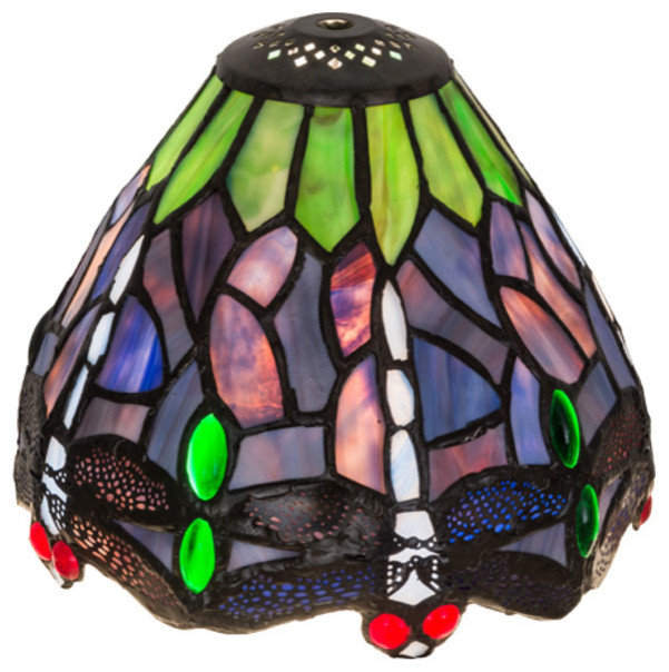 Meyda Tiffany 10527 Hanginghead Dragonfly 5.5" Tall Lamp Shade ...