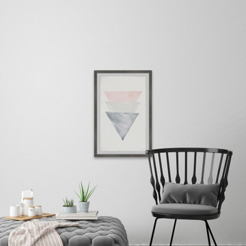 "Triple Cones" Framed Painting Print