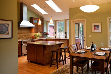 Inspiration for a mid-sized transitional home design remodel in Portland