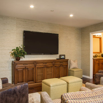 Rustic Transitional Game Room