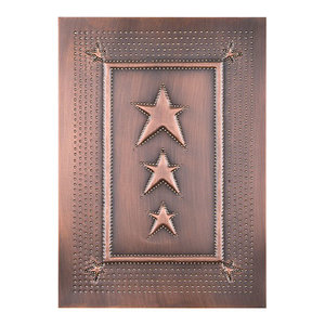 Four Handcrafted Punched Tin Cabinet Panels Old Mill Quilted