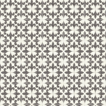 Remy Black Fleur Tile Wallpaper Bolt