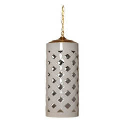 Crisscross Pendant - Light Gray - Clayton Gray Home - Pendant Lighting