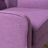 GDF Studio Fontinella Mid-Century Modern Fabric Tufted Arm Chair, Purple, Single