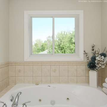 New Sliding Window in Wonderful Bathroom - Renewal by Andersen Toronto, Ontario
