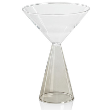 Viterbo Martini Glasses, Smoke, Set of 4