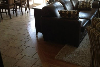 Example of a classic living room design in Calgary