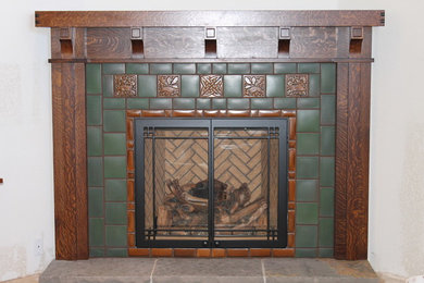 Inspiration for a craftsman home design remodel in Denver